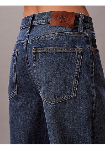 Calvin Klein Kadın Wide Leg Indigo Jean-13492 Indigo