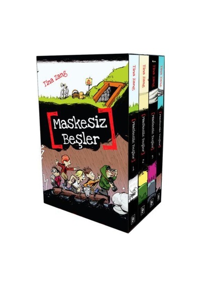 Maskesiz Beşler Serisi Kutulu Set 4 Kitap / Parodi Yayınları / Tina Zang