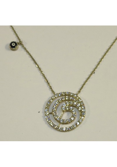 8 Ayar Taşlı Altın Kolye-2.76 Gm-42.00 Cm