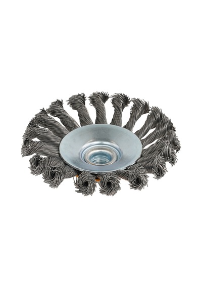 Rotor 115mm M14 Düğümlü Konik Tel Fırça
