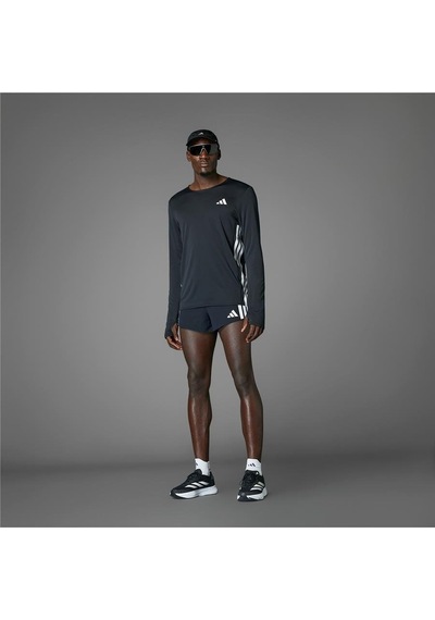 Adidas Adızero L Tee M Erkek Siyah T-shirt Jd3638 Siyah