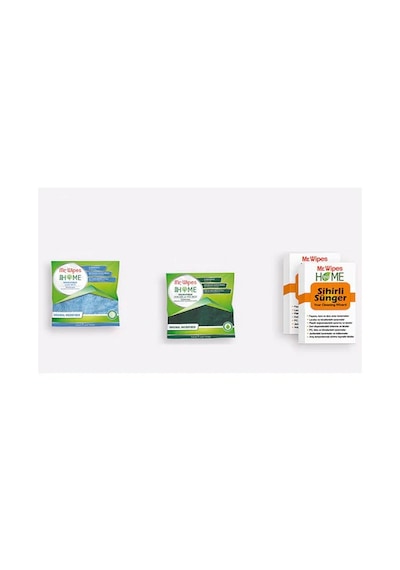Farmasi Mr. Wipes Cam Bezi 40 x 40 CM + Mikrofiber Kir ve Yağ Bezi 40 x 40 CM + Sihirli Sünger 2'li