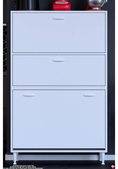 Nore 90 Cm İki Kapaklı Üç Sepetli Çok Amaçlı Kiler Dolabı Mutfak Banyo Düzenleyici 90x150x32 Cm Beyaz Nore 90 Cm İki Kapaklı Üç Sepetli Çok Amaçlı Kiler Dolabı Mutfak Banyo Düzenleyici 90x150x32 Cm Beyaz