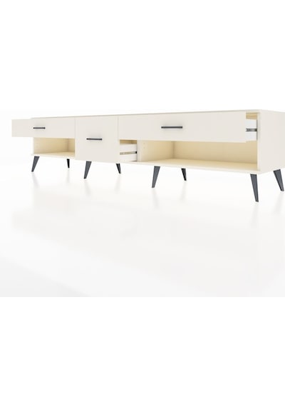 Hyperion Tv Ünitesi 3 Çekmeceli 220x44x51 Aytaşı-antrasit/aytaşı Antrasıt/aytası - Aytası