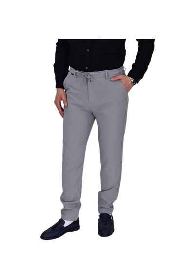 Erkek Beli Lastikli Jogger Pantolon Regular Fit Bgl-st04329 Gri Erkek Beli Lastikli Jogger Pantolon Regular Fit Bgl-st04329 Gri