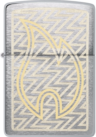 Zippo Tread Flame Dizayn Çakmak Gri