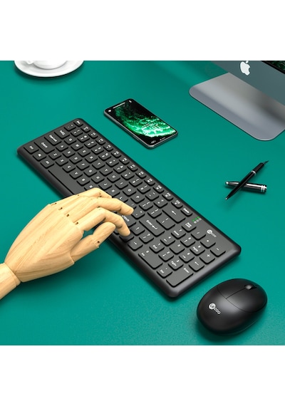 Lecoo KW204 Kablosuz Türkçe Q Klavye & Mouse Set