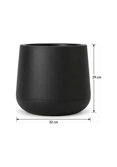 Fjell Modüler Saksı 3 Adet - 7 Lt Siyah Uv İç & Dış Mekan Saksı