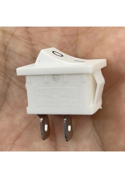 Ic-120b Mini Işıksız Anahtar 2p On-off Beyaz