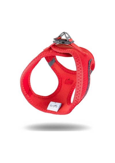 Air-Mesh Küçük ve Orta Irk Kedi Köpek Göğüs Tasması - Yumuşak, Nefes Alabilir, Dayanıklı PARLAK KIRMIZI XL