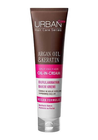 Urban Care Argan Yağı &amp Keratin Kolay Kırılan Saçlara Özel Durulanmayan Bakım Kremi 150 Ml- Vegan