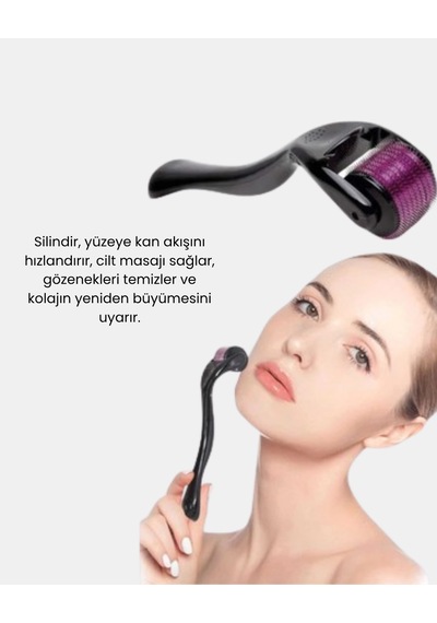 Mey İthalat Derma Roller Titanyum İğneli Cilt Yenileyici Akne Ve Kırışıklık Karşıtı