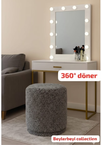 Makyaj Pufu, Eliza Puf 360 Derece Döner Makyaj Yapma Rahatlığı Sunar Gri