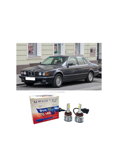 Bmw E32 Led Xenon Kısa Far Ampulü H1 Duo Yeni Seri Beyaz