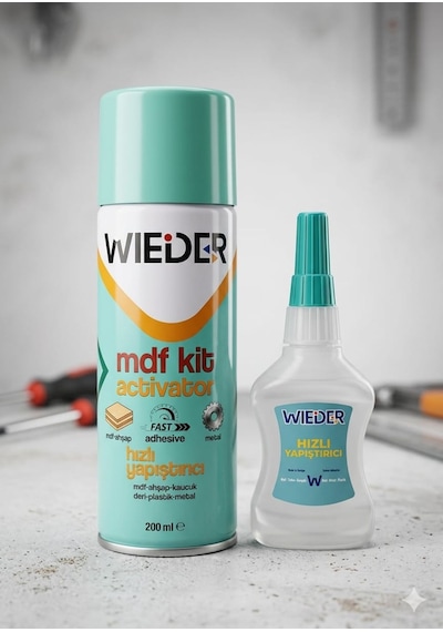 Wıeder Aktivatörlü Hızlı Yapıştırıcı Set 200ml 200 Ml 35 Gr