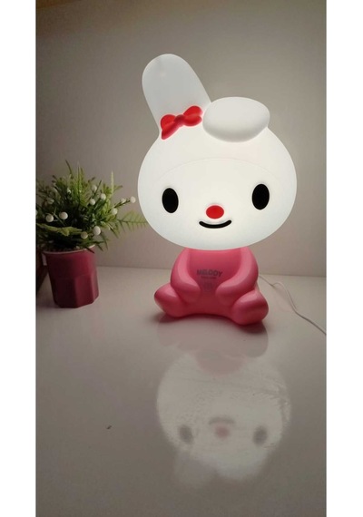 My Melody Koca Kafa Masa Üzeri Gece Lambası Ürün Boyut 30 Cm Çok Renkli
