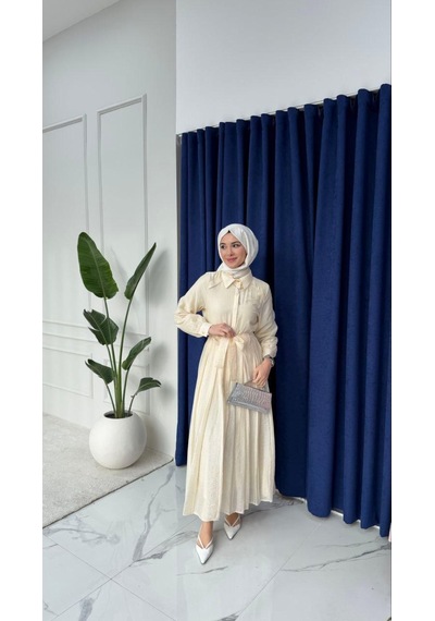 Tensel Kumaş Astarlı Gizli Düğmeli Kuşaklı Elbise 135 Cm Beyaz, Acı Kahve, Mavi, Yağ Yeşili, Açık Sarı, Siyah, Pembe Tensel Kumaş Astarlı Gizli Düğmeli Kuşaklı Elbise 135 Cm Beyaz, Acı Kahve, Mavi, Yağ Yeşili, Açık Sarı, Siyah, Pembe