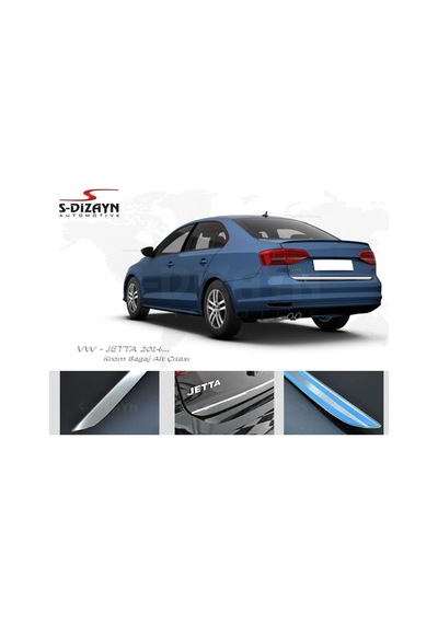 S-dizayn Vw Jetta Krom Bagaj Alt Çıta 2014-2019