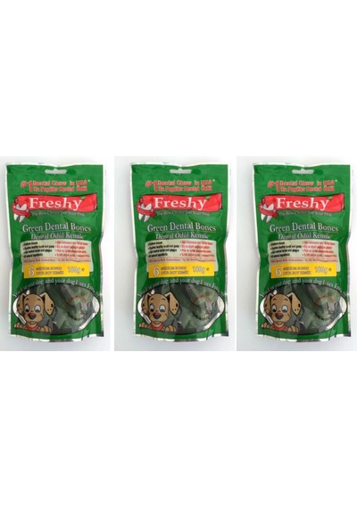 Freshy Dental Ağız Kokusu Önleyici M Köpek Ödül Kemiği 36'lı 3 x 180 G