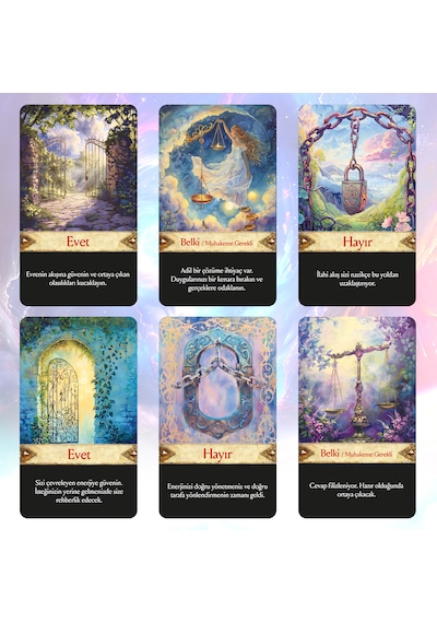 Evrenden Cevaplar Tarot Kehanet Destesi / 90 Açıklamalı Kart