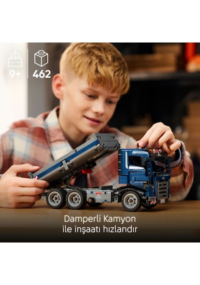 LEGO® Technic Damperli Kamyon 42203 - 9 Yaş ve Üzeri İnşaat Seven Çocuklar için Yaratıcı Oyuncak Yapım Seti (462 Parça)