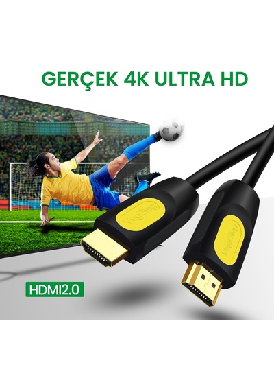4k 30hz 18gbps Hdr Arc Hdcp Destekli Hdmı 2.0 Kablo 25 Metre