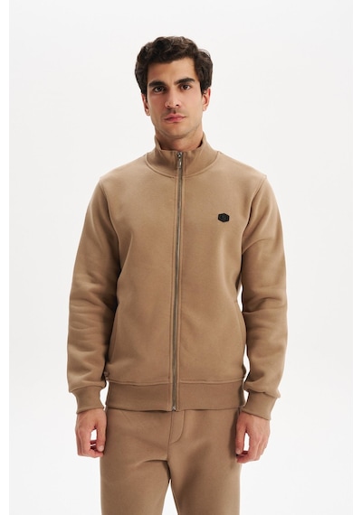AR-MA Arma Erkek Örme Sweatshirt Regular Fit 3 İplik Basic Dik Yaka Tam Fermuarlı Cepli %70 Pamuk %30 Polyester K30324650702 Gri - Bej AR-MA Arma Erkek Örme Sweatshirt Regular Fit 3 İplik Basic Dik Yaka Tam Fermuarlı Cepli %70 Pamuk %30 Polyester K30324650702 Gri - Bej