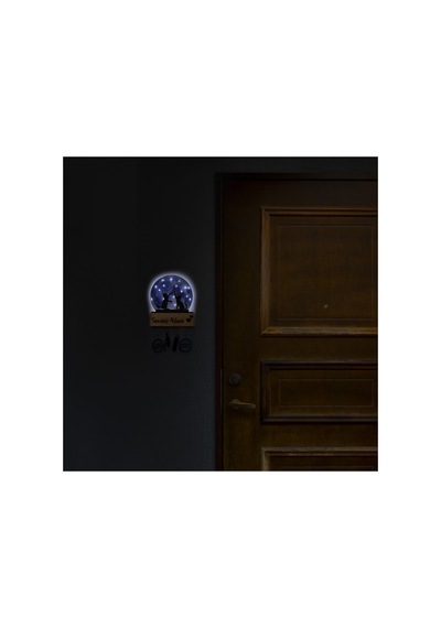 Led Işıklı Pleksi Dolunay Kişiselleştirilebilir Dekoratif Biblo Harvey Kediler Anahtar Askılığı Mavi - 737322722 Mavi