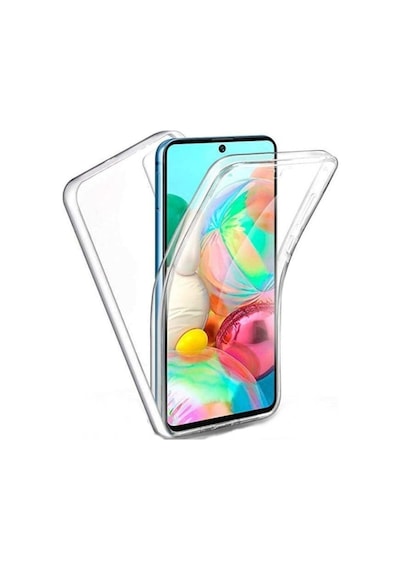 Samsung Uyumlu Galaxy A71 Kilif 360 Derece Full Koruma Ön Arka Seffaf 500522438