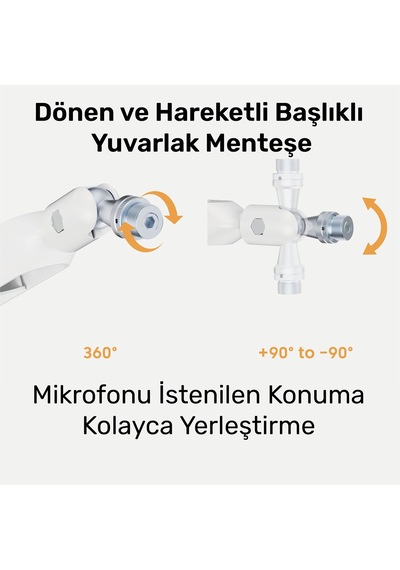 Npo Std191lw Elysium Profesyonel Rgb Işıklı Amortisörlü Yayıncı Stüdyo Mikrofon Kolu