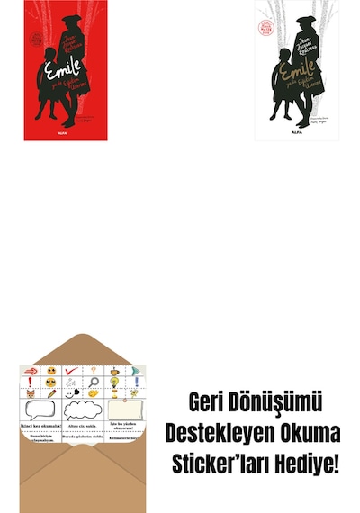 Emile Ya Da Eğitim Üzerine Ciltli + Emile Ya Da Eğitim Üzerine + Okuma Sticker'ları