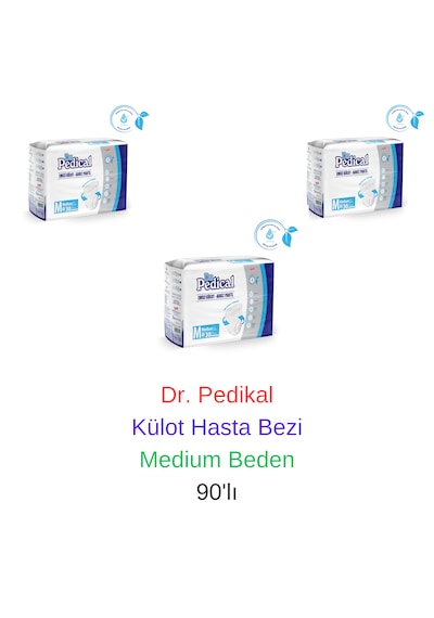 Dr. Pedical - Külot Yaşlı Yetişkin Hasta Bezi Medium Beden 90'lı M