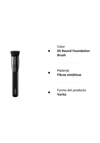 Face 05 Round Foundation Brush Flat-topped Brush With Synthetic Fibers For Applying Liquid Or Mousse Products Çok Renkli