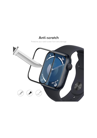 Apple Uyumlu  Watch 10. Seri 42mm Ekranı Tam Kaplayan Akıllı Saat Ekran Koruyucu Pet