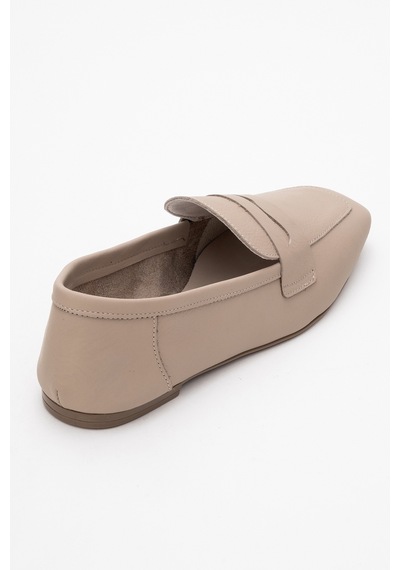 Luvishoes Luvi Shoes Morne Bej Cilt Hakiki Deri Kadın Loafer Ayakkabı BEJ CILT Bej