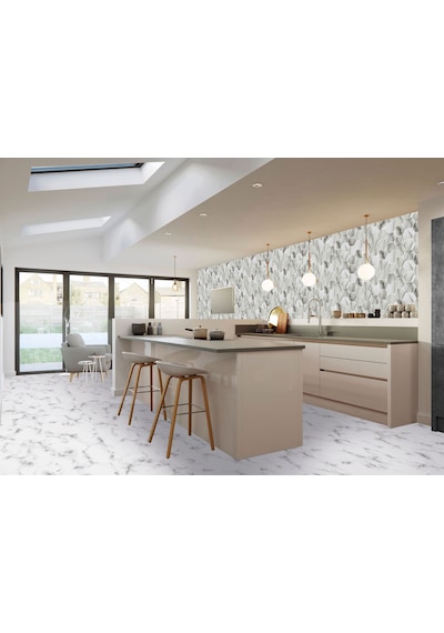 Tink Kendinden Yapışkanlı Beyaz Petek Mermer Desenli Pvc Panel 41x62cm