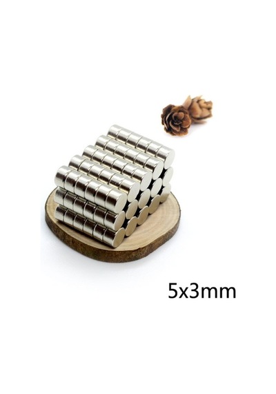 25 Adet Çap 6Mm X Kalınlık 3Mm Silindir Güçlü Neodyum Mıknatıs N11.12241