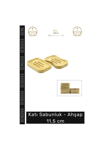 Bambu Su Süzgeçli Banyo Mutfak Doğal Hijyenik Dayanıklı Katı Sabunluk Ahşap 11.5 Cm Çok Renkli