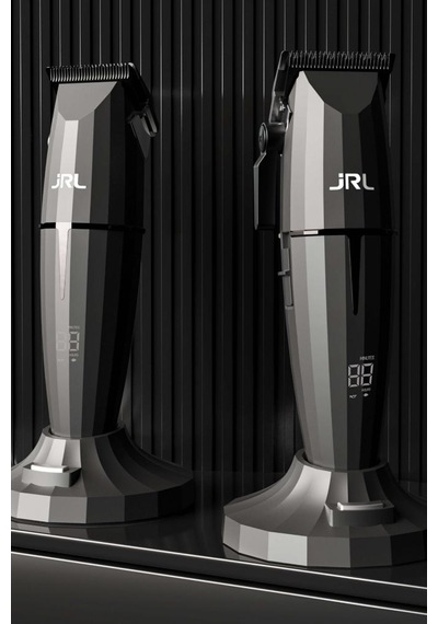 Jrl Onyx Combo Serisi 2'li Standlı Tıraş Makinesi Seti 2020 Clipper + 2020 Trimmer Siyah