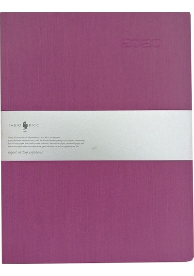 Fabio Ricci Lepidus 1041 Fuşya Kareli Defter Fuşya