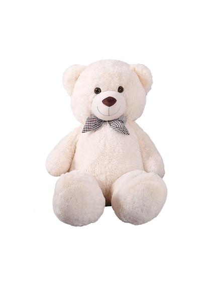 80 Cm Papyonlu Peluş Ayıcık - % 100 Yerli Ürün 001