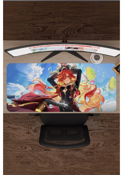 Mavuika Genshin Impact Anime Gacha V1 - 90x40 Xxl Gaming Mouse Pad Fare Altlığı
