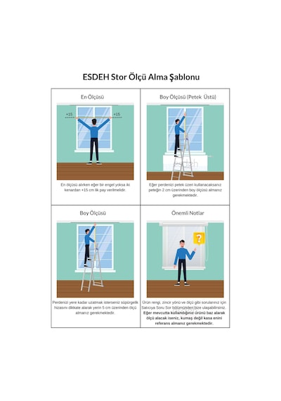 Düz Stor Perde - Kalın Mat Stor Güneşlik Kumaş Keten - Alüminyum Kasa Ve Boru - Eteği Dilimsiz/düz Krem