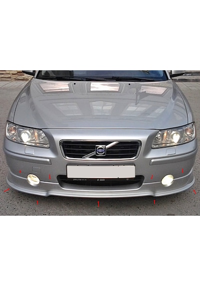 Volvo S60 Makyajlı Kasa Ön Tampon Eki Fiberglass Boyasız