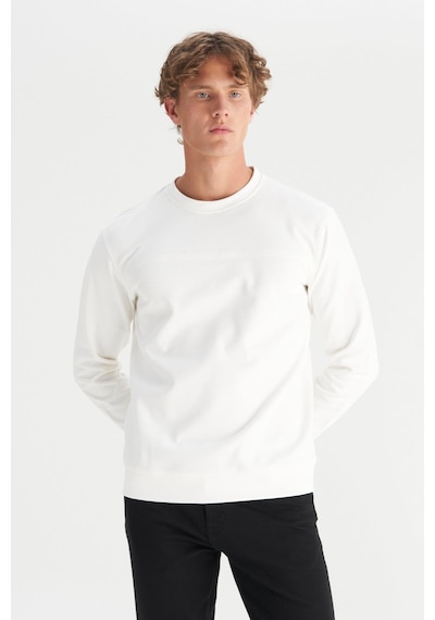 Wrangler Erkek Interlock Sweatshirt White Çok Renkli