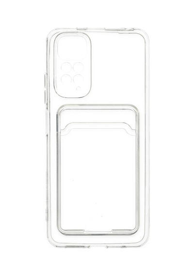 Xiaomi Redmi Note 11 Uyumlu Kılıf Kart Şeffaf Silikon - Şeffaf