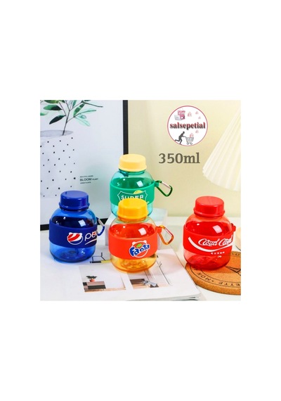 Mini Renkli Su Şişesi 350ml Figürlü Renkli Mini Suluk Matara 350ml Lacivert