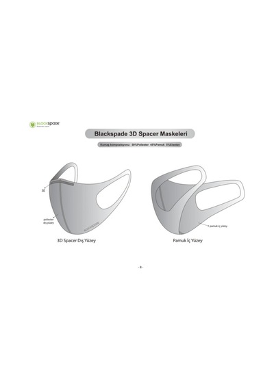 Blackspade Çocuk Koruyucu Maske Yeşil Kamo S1