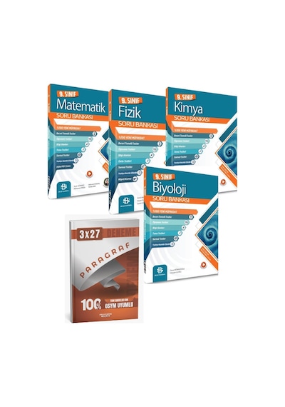 Bilgisarmal 2027 9. Sınıf Matematik Fizik Kimya Biyoloji Soru Bankası + Anla Kazan Paragraf