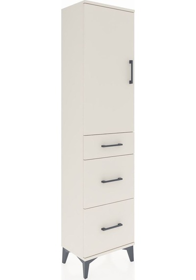 Arges Dolap 3 Raflı 3 Çekmeceli Tek Kapaklı 44x30x182 Aytaşı-... Aytaşı